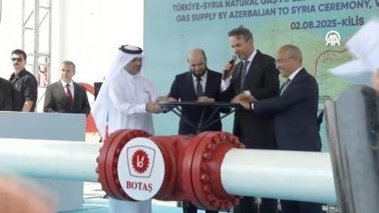Türkiye- Suriye gaz hattı açıldı! Bakan Bayraktar bir sonraki hedefi açıkladı!