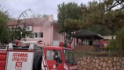Bartın’da, kaymakamın kaldığı lojman yandı