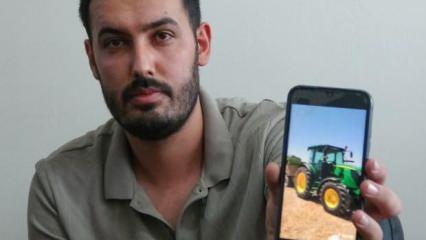 Çalınan traktörünü video kaydırırken buldu! 2,5 milyon TL değerinde