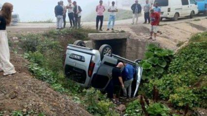 Gümüşhane’de yayla yolunda kaza: 4 yaralı