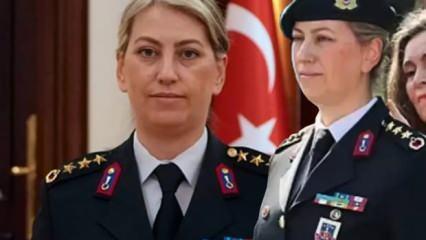 İşte jandarmanın yeni paşası Gülden Mat Şakir! Tuğgeneralliğe terfi etti