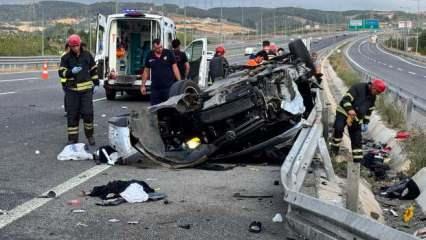 Kuzey Marmara'da feci kaza: Anne öldü, eşi ve üç çocuğu yaralandı