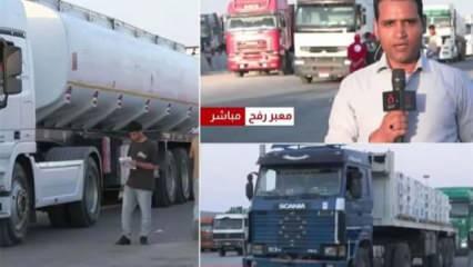 Mısır medyasından flaş açıklama! İki tanker Gazze'ye giriyor! Toplam 107 ton yakıt!