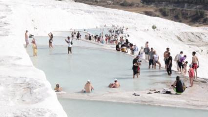 Pamukkale travertenlerinde termal mucize ve antik zenginlik