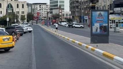 Termometreler 51 dereceyi gösterdi, cadde ve sokaklar boş kaldı