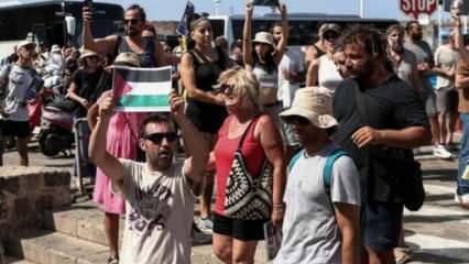 Adalar İsraillilere dar oldu! Her yerde eylem... Yine ‘Türkiye’ paranoyasına kapıldılar