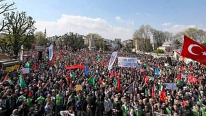 İstanbul'daki Gazze'ye destek yürüyüşü ne zaman, saat kaçta, nereden başlayacak?