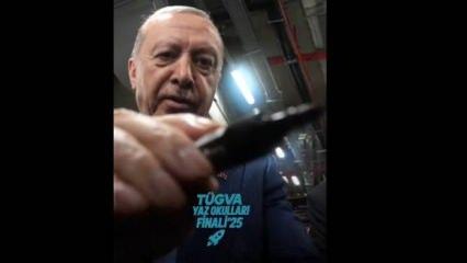 Cumhurbaşkanı Erdoğan, gençlik akımına katıldı