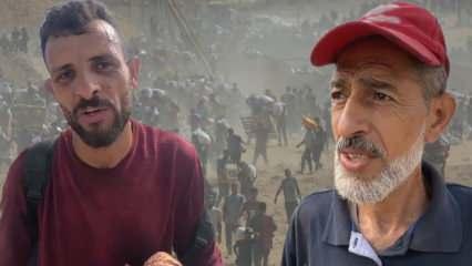 Filistinliler insani yardımlara ulaşabilmek için ölümü karşılarına alıyor!