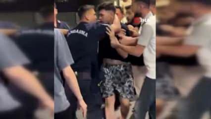Maganda jandarmayı "Seni sivilken vururum"diye tehdit etti