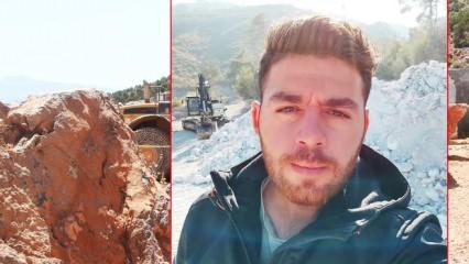 Mermer ocağında korkunç olay: Genç mühendis hayatını kaybetti