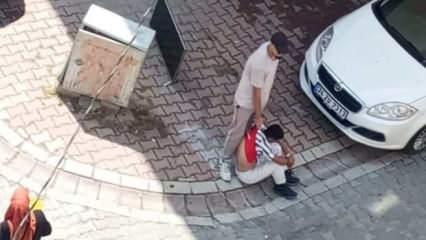 Sokakta otururken suç makinesini yakaladı! 