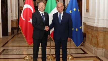 Yerlikaya'dan İtalyan mevkidaşıyla önemli görüşme