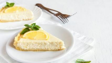 15 dakikada hazır: Fırınsız limonlu cheesecake tarifi