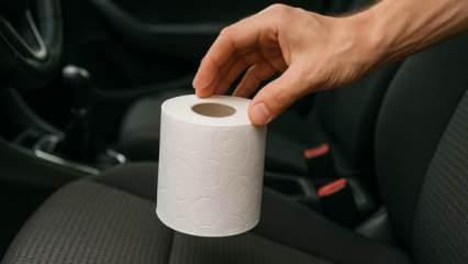 Otomobilinize sadece 1 rulo tuvalet kağıdı koyun! Farkı anında göreceksiniz