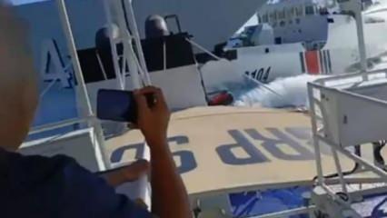 İki devasa gemi birbiriyle çarpıştı...