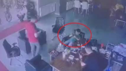 İşte 8 yaşındaki Ege’nin ağır yaralandığı oto galeriye silahlı saldırı anı 