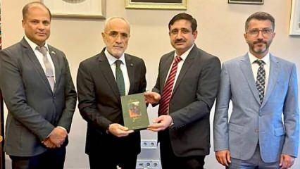 Pakistanlı Kültür Müşaviri Adeel Ahmed'den Yalçın Topçu'ya ziyaret