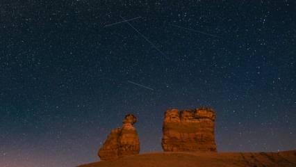 Yurdun bir&ccedil;ok noktasından g&ouml;r&uuml;ld&uuml;: Herkesin g&ouml;z&uuml; bu gece g&ouml;ky&uuml;z&uuml;nde!