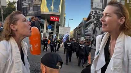 Almanya'da İsrail destekçilerine Alman kadından sert tepki: O sözler beğeni topladı!