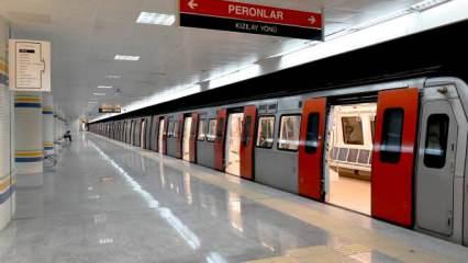 Ankara'da bazı metro istasyonları geçici olarak hizmete kapatıldı