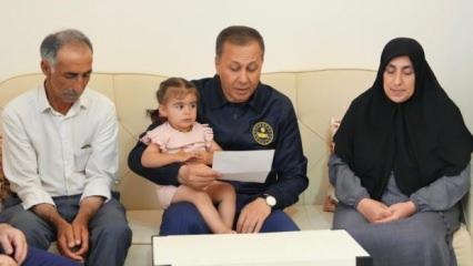 Bakan Yerlikaya'dan şehit ailesine ziyaret