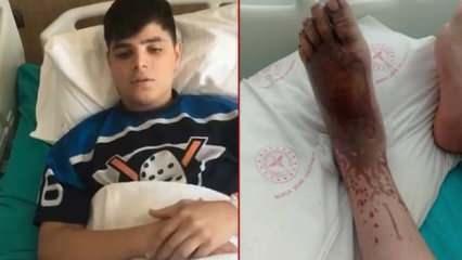 14 yaşındaki Turan, asit çamuruna bastı! Korkunç iddia...