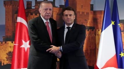 Cumhurbaşkanı Erdoğan, Macron ile görüştü