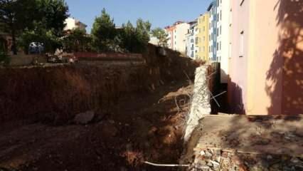 Erzurum’da heyelan: 70 daire tahliye edildi