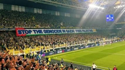 Fenerbahçe taraftarından Filistin'e destek