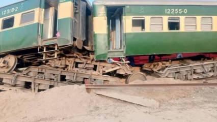 Son dakika... Pakistan'da tren raydan çıktı! Ölü ve yaralılar var! 