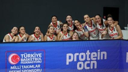 16 Yaş Altı Kız Milli Basketbol Takımı, yarı finale yükseldi