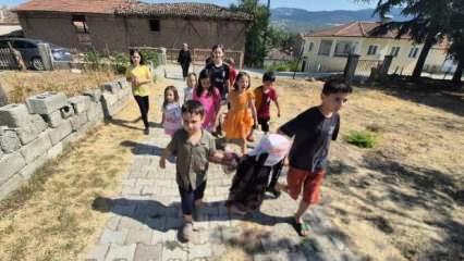 Amasyalı çocuklardan yağmur duası