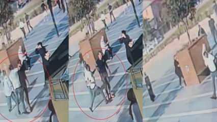 Bıçakla gelip husumetlisini tek yumrukta yere serdi