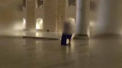 Büyük Çamlıca Camii'nin avlusunda uygunsuz görüntüler tepki çekti