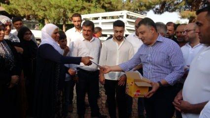 Yaptığı ilginç bağışla 10 ailenin hayır duasını aldı 