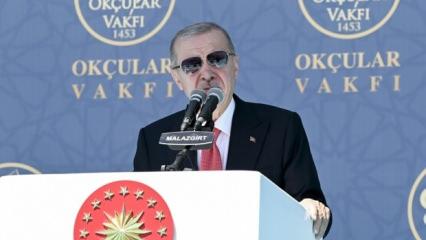 Cumhurbaşkanı Erdoğan'dan Malazgirt Zaferi'nin 954'üncü yıl dönümü mesajı