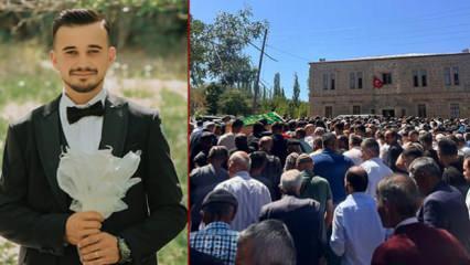 Düğün günü, yengesi tarafından öldürülen damat defnedildi 
