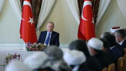 Erdoğan, Dünya Müslüman Alimler Birliği heyetini kabul etti