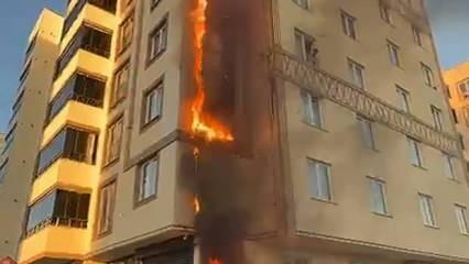 Erzurum'da korku dolu anlar: Binadakileri uyandırıp tahliye ettiler!