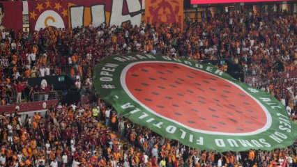 Galatasaray'dan duygulandıran 'Filistin' mesajı: Herkes o tarafa baktı