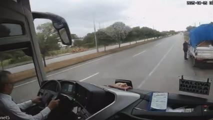 İşte Samsun'da 2 kişinin öldüğü otobüs kazasının görüntüleri