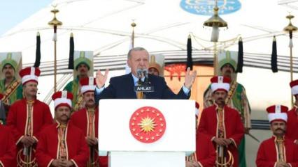 Son Dakika: Erdoğan'dan Ahlat'tan önemli mesajlar: Artık son düzlükteyiz!
