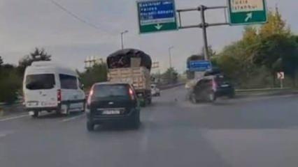 Tuzla’da kaza: Şerit değiştirirken bariyerlere girdi
