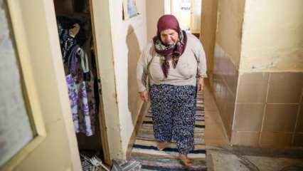 Yıkılacak binada bir başına kalan kadın: 'Gidecek hiç kimsem yok'
