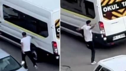 Yer: Ankara! Servis minibüsünü tekmeleyip takip ettiler