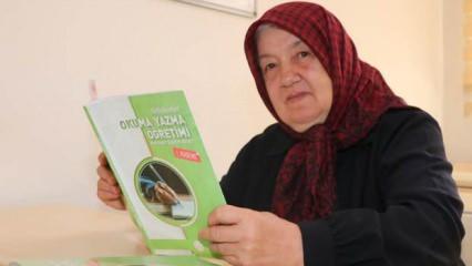 66'sında okuma yazma öğrendi, hayalini açıkladı