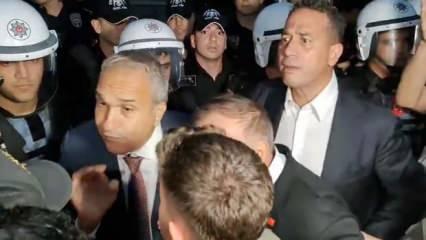 Ali Mahir Başarır'dan skandal hareket: Polis memurunu kolundan çekip, bağırdı!