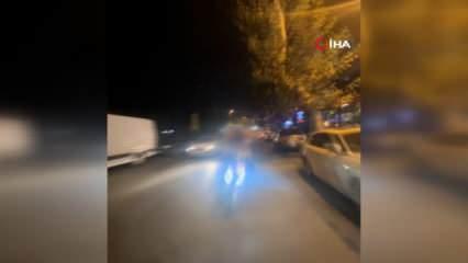 Avcılar'da motosikletler kafa kafaya çarptı: Kaza anı kask kamerasına yansıdı