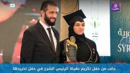 Diplomasını eşi Şara'nın elinden aldı: Latife ed-Durubi'den duygulandıran konuşma